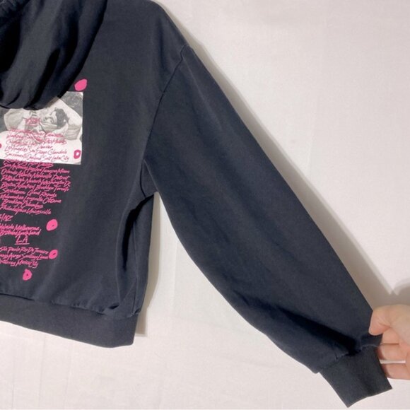 H&M Divided Black Pink Shawn Mendez Graphic Tour Sweatshirt Hoodie L - Picture 13 of 15